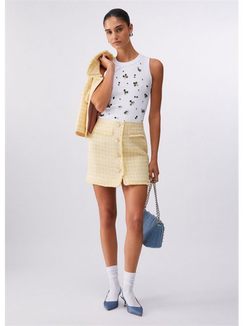 Top con applicazioni LIU JO | WA6490J4822/P9369